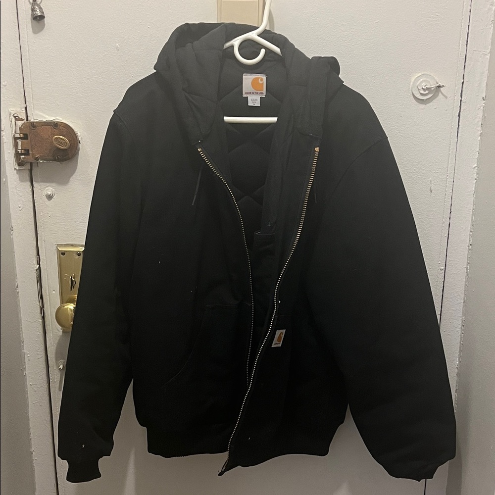 Carhartt Mens Loose Fit Firm Duck Insulated Flannel-lined Active Jacket